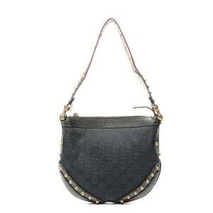GUCCI Black Canvas Shoulder Bag